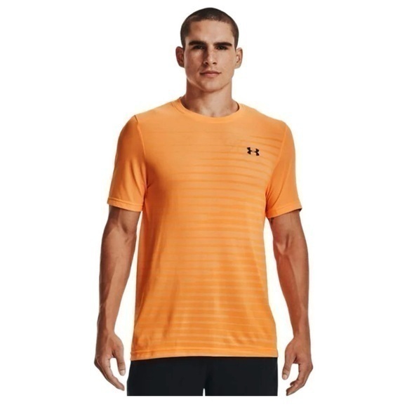 Under Armour Other - Under Armour Men's Seamless Fade Short Sleeve T-Shirt in Orange/Black Size XL